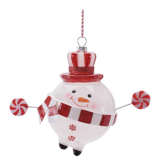 Melrose 5" Snowman with Candy Ornaments, 6ct.